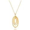 Aobei Pearl Dichiarazione Lungo Pendente Y Collana 18k Oro Torto Circolo Collana per Maglione Boho Semplice Gioielli per Donne Trendy