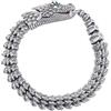 JewelryWe Braccialetto a serpente con drago, da uomo: stile retrò nordico vichingo Ouroboros, stile hip hop, punk, in acciaio inox, idea regalo, 7.87 inches or 20 cm, Acciaio inossidabile