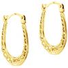 Carissima Orecchini mini creoli con motivo da donna in oro giallo 9 ct