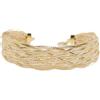 Never say Never Elegante e delicato bracciale da donna in oro giallo 18 carati lungo 18 cm e largo 1,50 cm, modello filo intrecciato. 5,20 gr di oro 18 carati, Oro