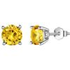 Aurora Tears Orecchini a perno con pietra portafortuna in argento Sterling 925, con pietra portafortuna per nascita, gioielli regalo per donne e uomini, DE0214, One size, Metallo, Zirconie sintetico