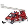bworld Bruder 02673 Mercedes-Benz Sprinter Fire Brigade with Rotary Ladder, Pump & Ligh