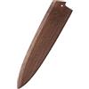 Aibote Fatti a mano in legno di noce nero naturale giapponese gyuto chef coltelli guaina magnetica porta coltello custodia protettiva copertura in legno (B,8)