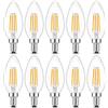 Spacelumen Confezione da 10 lampadine a candela LED 4W SES E14 dimmerabili