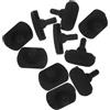 DONFAMDS 10 Pezzi Gommini in Silicone per Friggitrice ad Aria Resistente al Calore Protezione Antigraffio Parti di Ricambio per Vassoio Friggitrice ad Aria Nero