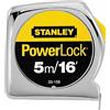 STANLEY 2 Pack Stanley 33-158 5m/16 ft x 3/4 in PowerLock Tape Measure - Metric/Standard Graduations