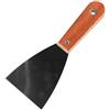 Generic Cazzuola per la pulizia in acciaio inox con manico in legno, spatola in metallo per la pulizia dello stucco (75 mm)