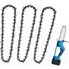 SEASJHBAY Catena per motosega da 15,2 cm, 37 maglie, passo 1/4, per mini sega elettrica, potatura da giardino, legna da ardere e fai da te, compatibile con modelli compatti