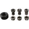 HanOaki Set di 7 convertitori per boccole M17 con dado incluso per macchina da incisione per router per legno, compatibile con steli da 6 mm, 6,35 mm, 8 mm, 9,5 mm, 10 mm