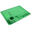 Pissente Tappetino da Lavoro in Silicone, Tappetino per Riparazioni Termoisolante 40 X 30 Cm, Resistenza Alle Alte Temperature Fino a 932 °F, 120 Posizioni delle Viti, Organizer Multi-griglia per