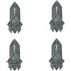 Generic OEM 582146-01 582146-01-4 Sostituzione per Black & Decker Sander Finger Platen (confezione da 4) BDEMS600 MS500CBGB MS525B MS800B