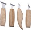 Kichvoe Scalpello per Intaglio Legno con Testa in Acciaio al Cromo Vanadio Kit Professionale di Utensili per Lavorazione Legno per Artisti e Falegnami per Intaglio Manuale Modello