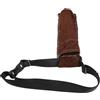 Opatiny Borsa porta canne da saldatura in pelle regolabile con struttura a doppio strato e cuciture rinforzate con rivetti per un uso affidabile (marrone a due strati)
