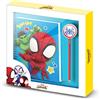 Karactermania Spiderman Team-Confezione Regalo con Taccuino e Matita Fashion, Multicolore
