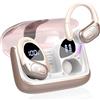 STECEi AI Cuffie Traduzione, 3 in 1 Bluetooth 5.4 Auricolari Traduzione con 164 Lingue/6 Modalità di Traduzion, 75 Ore Cuffie Traduttori Istantanei con APP, Auricolare bluetooth per Viaggi/Affarie, Rosa Oro