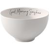 Villeroy & Boch - Statement scodella Good Morning Sunshine 14x14x8cm, scodella di porcellana bianca