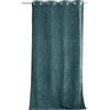 ED ENJOY HOME Tenda termica oscurante con occhielli, blu anatra, 140 x 260 cm, 100% poliestere, velluto, fodera in pile, collezione Velvet