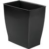 InterDesign iDesign 64772EU Mono Cestino Rifiuti, Rettangolare, Plastica, Nero, 28.5x17.75x30.5 cm