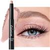 Jutqut Pennello per ombretto glitterato, colore rosa metallizzato, #02