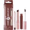 LOPHE Rossetto, Lip Liner, Lucidalabbra Trio Lip Set, A Lunga Durata Idratante Vellutato Lip Stain, One Step Labbra Kit Trucco#03
