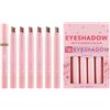 Dtaigou Ombretto stick doppio colore, ombretto stick crema, Penna per ombretto da 6 pezzi, Trucco illuminante per occhi bicolore impermeabile per ragazze, famiglia, amici