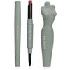 REBEYA Kit Labbra - Double Lip Liner Canella 04 Rossetto Matita Labbra 2 in 1 + Lucidalabbra Rimpolpante Trasparente, Lip Gloss Effetto Specchio Idratante e Volumizzante Made in Italy