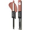 Revlon Rossetto liquido con lucidalabbra trasparente, ColorStay Overtime Lipcolor, doppia estremità con vitamina E, 540 Unstoppable Nude, 0,07 ml