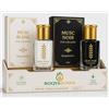 RoqyaSunna - Set di 2 muschi coanizzati - muschio nero e muschio bianco Tahara - grande formato 12 ml - profumo concentrato senza alcool
