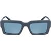 Calvin Klein Jeans Unisex Adult Sunglasses CKJ25606S - Blue with Solid Blue Lens