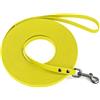 Wolfone Guinzaglio lungo impermeabile per cani 15m Giallo
