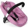 Bayer Chic 2000® Seggiolino auto per bambole con adattatore per passeggino - Jeans Pink - Bambole fino a 52 cm - 3-8 anni