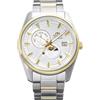 Orient Contemporary Stretto Day & Night - Orologio Da Polso Da Uomo Automatico E A Carica Manuale Meccanico Casual Bracciale E Cassa In Acciaio Inox Quadrante Analogico Bianco - RA-AK0312S