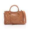 BALENCIAGA Borsa a tracolla piccola BALENCIAGA Le City in pelle marrone NUOVA donna