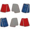 PARODI & PARODI - Pattine per Casa Classiche, Pattine per Ospiti in Feltro Morbide - Sottoscarpe per Pavimento Pulito, Comode, Pratiche e Lavabili, Misura Unica, Colori Assortiti, 6 Pezzi