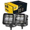 Hella 1FA 358 176-801 LED-Faro di profondità, Black Magic Cube Kit 2.7", 12/24V, Montaggio, esterno, Illuminazione campo vicino, Cavo 500mm, Spina Spina DEUTSCH, Kit, Quantità 2