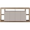 Web Convenienza Madia con 4 Ante - Made in Italy - Credenza Contenitore Collezione Rimini per Soggiorno, Cucina, Ingresso e Sala da Pranzo Mobile Design moderno, originale e spazioso Mercure/Cashmere