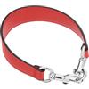 QUARKZMAN Manico Borsa Corto in Ecopelle da 15,35 Pollici con Moschettone, Manici Borsa a Tracolla per Borsa a Tracolla, Borsa sotto Braccio, Rosso, Fibbia Argento