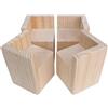 pingping1991 Rialzi di Letto in Legno,Quadrato Sollevatori per letti,base in legno resistente Piedi per Mobili,per Sedie Divani Tavoli Tavolo Sedie Mobili,confezione da 4