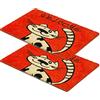 Carpido Zerbino in cocco per gatti-zerbino 40x60 cm Set di 2-zerbino d'ingresso antibatterico-zerbino in cocco naturale-100% cocco