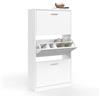 IDMarket - Scarpiera bianca a 3 ante