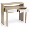 IDMarket - Scrivania allungabile MAX in faggio e bianco