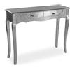 VERSA Large Cagliari Console, Measurements (H x L x W) 80 x 35 x 100 cm, Silver