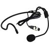 Generic Microfono auricolare per AKG PT45 trasmettitore wireless ad alte prestazioni, mini condensatore XLR a 3 pin, microfono unidirezionale per prestazioni sul palco, nero