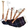 Tartancity Mini cornamusa scozzese per bambini, realizzata a mano, in legno di palissandro, strumento musicale delle Highland, tradizionale cornamusa per principianti (Pride of Scotland)