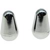 KAISH 2pcs Chitarra 5 Vie Pickup Interruttore Punta Interruttore Cap Interruttore Manopola per USA Stratocaster Chrome