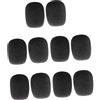 KBOLAE Mini spugna per microfono, confezione da 10, colore: nero