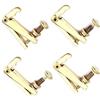 Dilwe Accordatori per Violino, Accordatore per Violino Accordatore per Strumenti 3/4 4/4 Violino (oro) (4 pezzi)