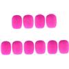 KBOLAE Mini spugna per microfono, confezione da 10, fucsia