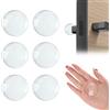 elzle 6 pezzi Fermaporta Trasparenti Autoadesivi, Paraurti Silicone Antiscivolo | Paraurti per Porte e Protezione Pareti Invisibili (40 x 8 mm), Ammortizzatori per Maniglie Bagno, Ufficio e Casa