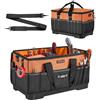 VEVOR Borsa Portautensili 485 mm, 33 Tasche, Organizer Portatile per Attrezzi con Base Rigida in Plastica, Resistente all'Acqua, Tracolla Regolabile e Manico Comdo, Ideale per Fai da Te e Cantiere